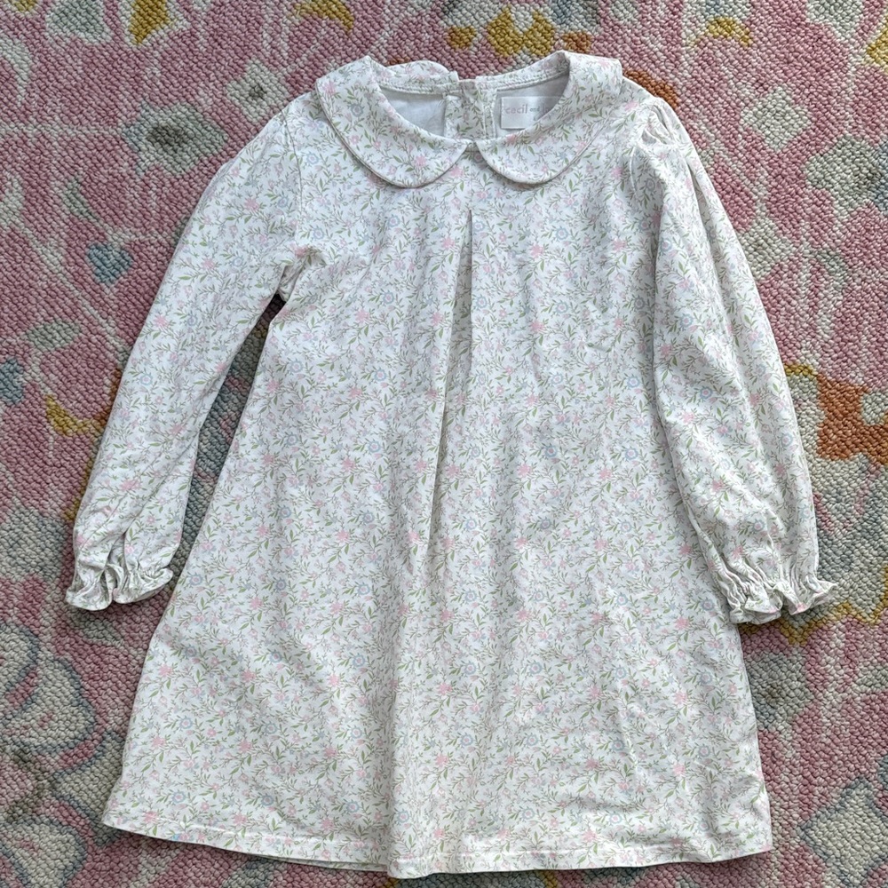 Cecil and Lou 6 Floral Long Sleeve Knit Girls Casual Dress